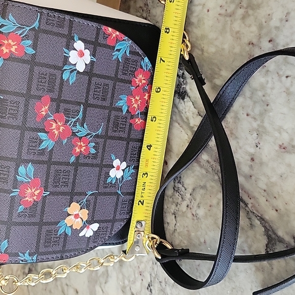 Steve Madden Crossbody Blk Floral Clutch NWT! - Picture 9 of 10